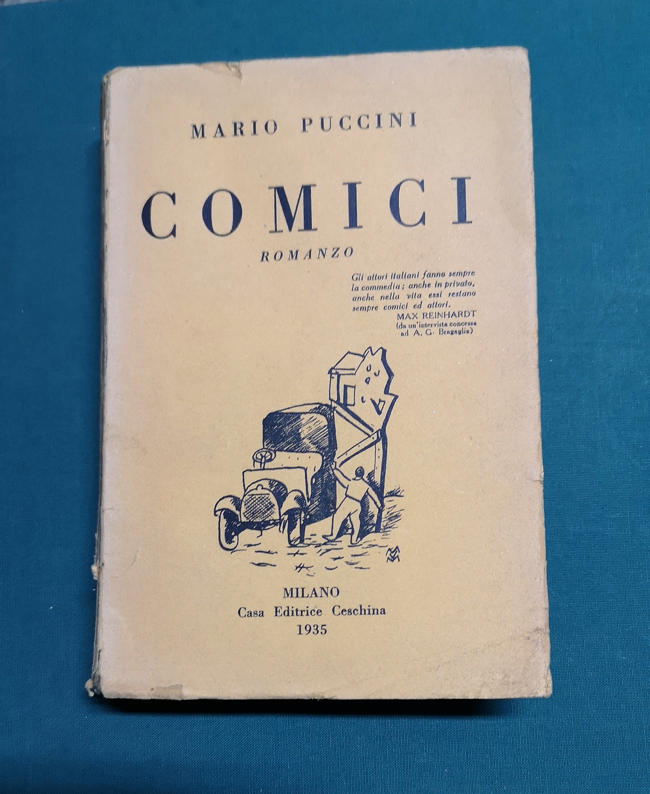 Comici. Romanzo.