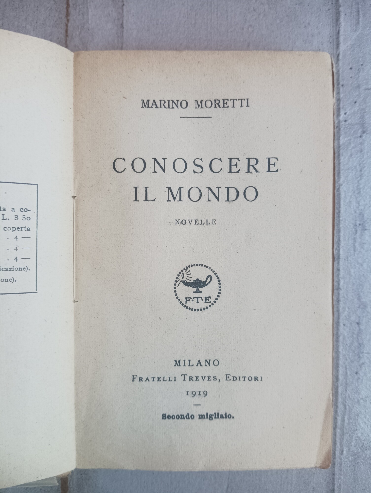 Conoscere il mondo.&amp;nbsp;Novelle.&amp;nbsp;