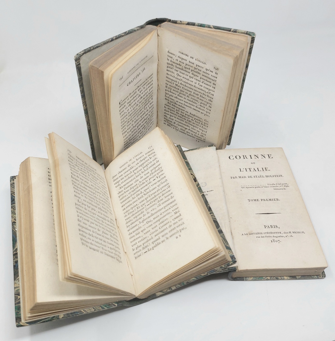 Corinne ou l'Italie. Tome premier (-Tome troisi&amp;eacute;me).