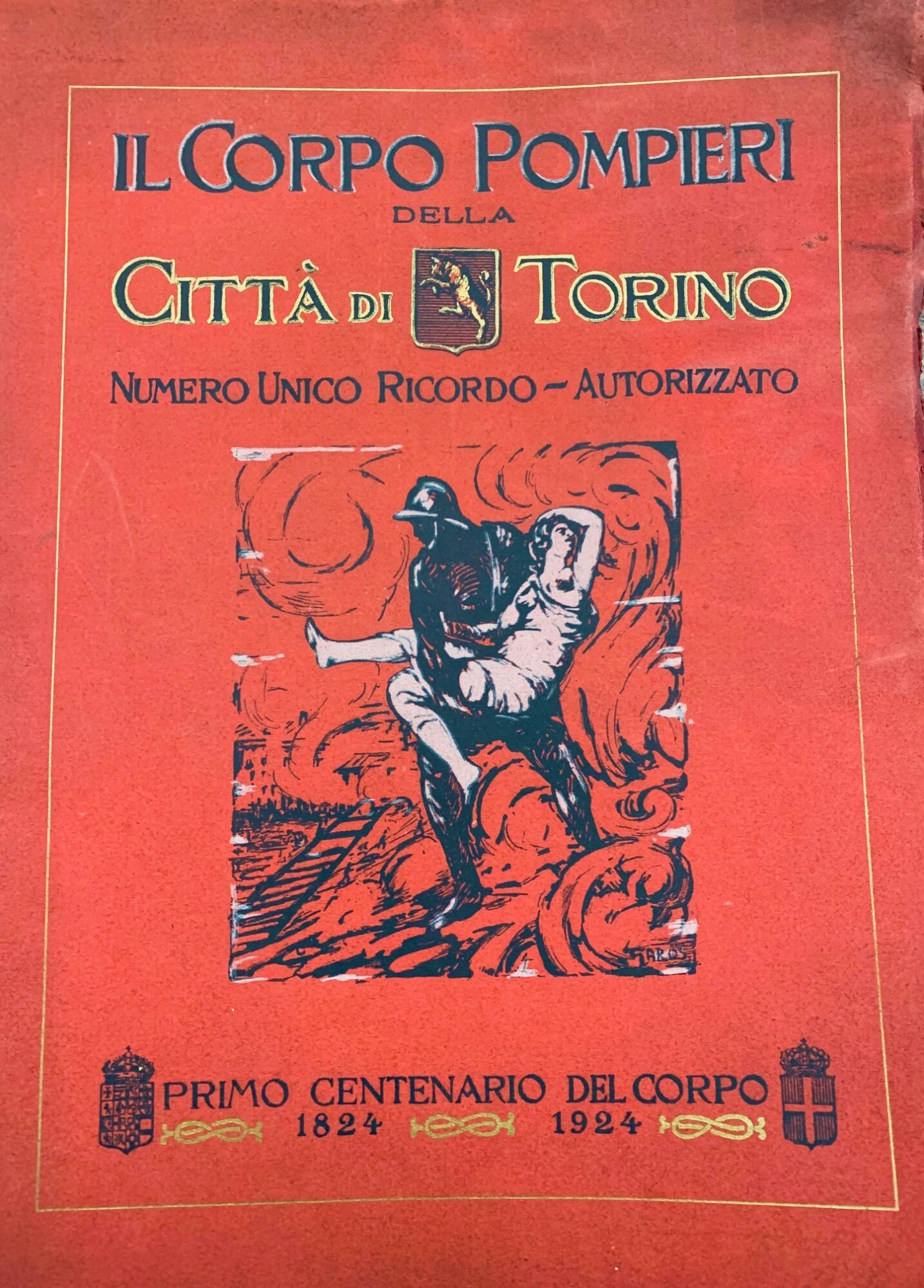 Corpo Pompieri della citt&amp;agrave; di Torino.