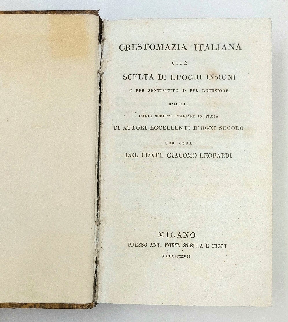 Crestomazia italiana (in prosa), cio&amp;egrave; Scelta di luoghi insigni o …