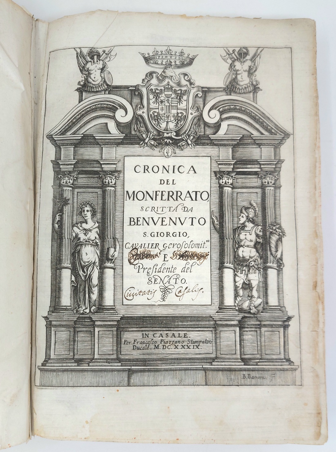 Cronica del Monferrato, scritta da Benvenuto S.Giorgio Cavalier Gerosolomitano e …