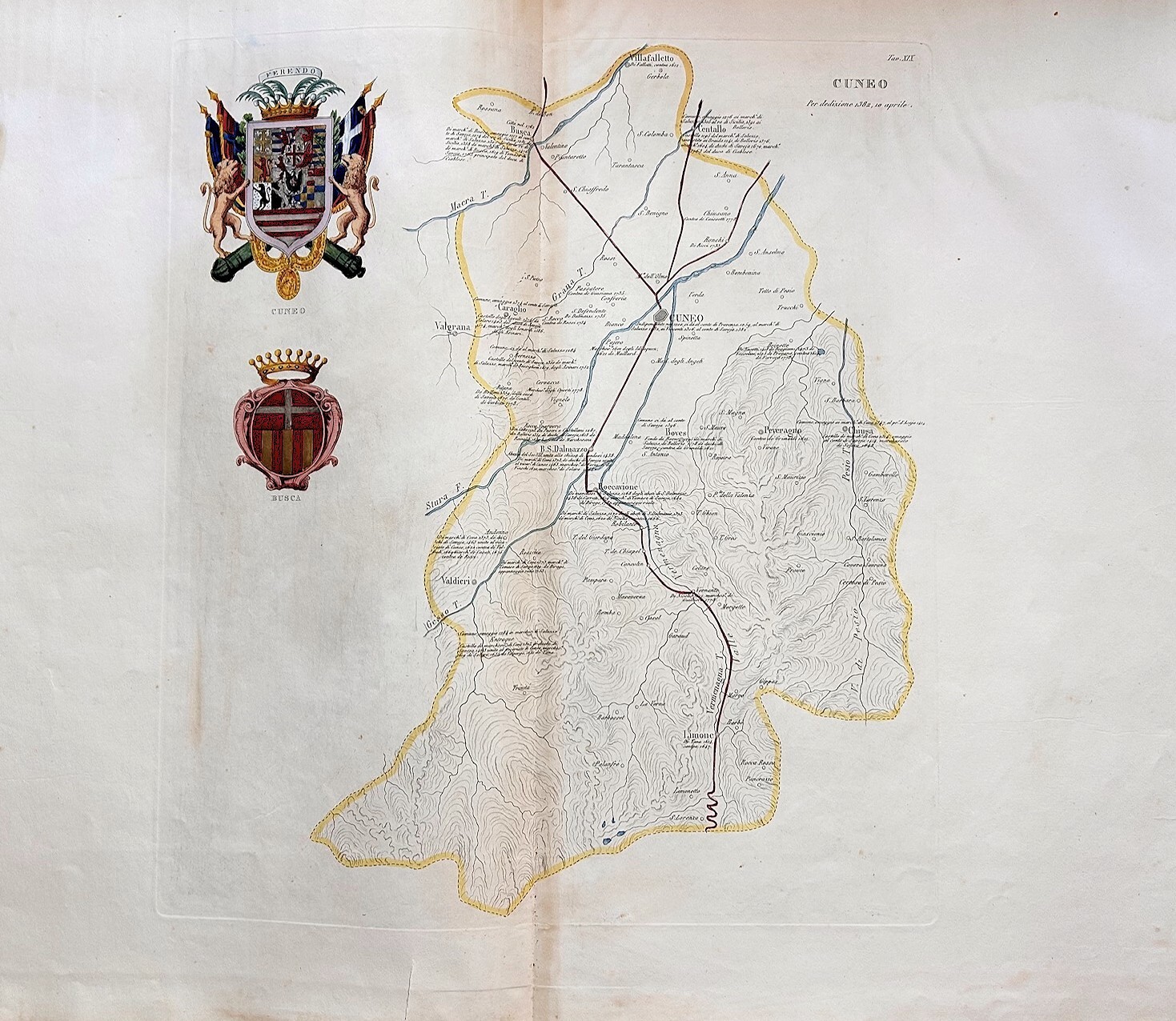 Cuneo. per dedizione 1382, 10 aprile