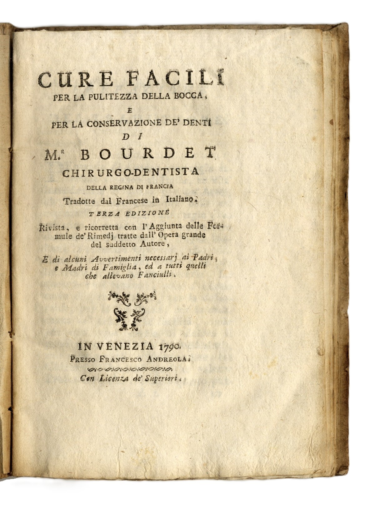 Cure facili per la pulitezza della bocca...Terza edizione rivista e …