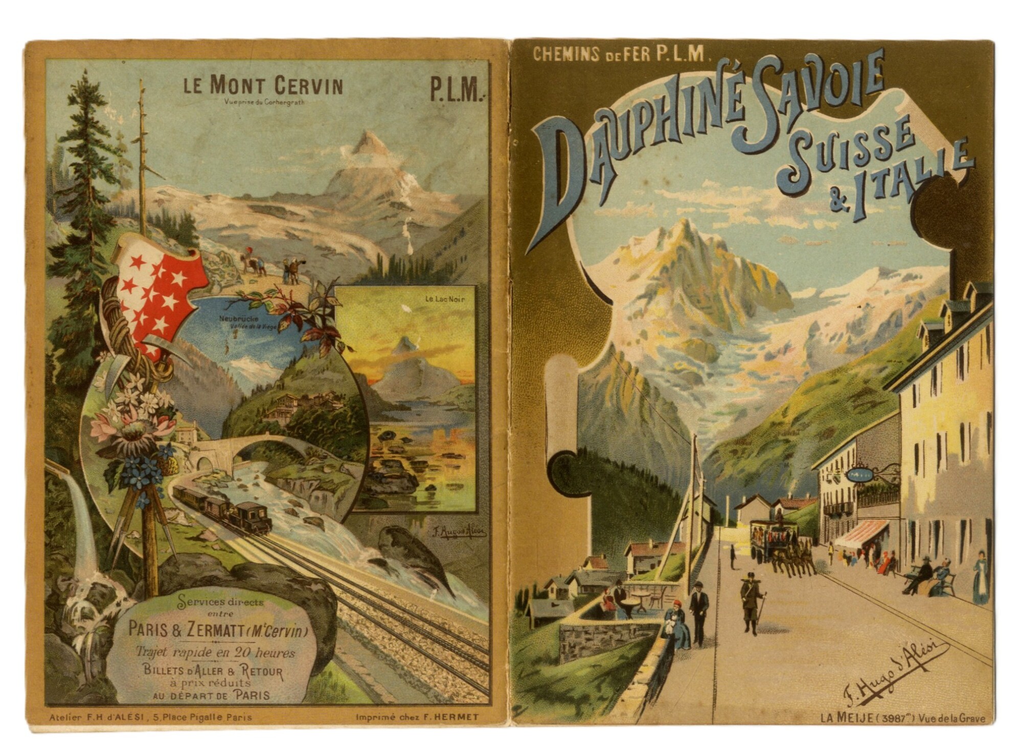 Dauphin&amp;eacute; Savoie Suisse &amp;amp; Italie - Chemin de fer P.L.M.