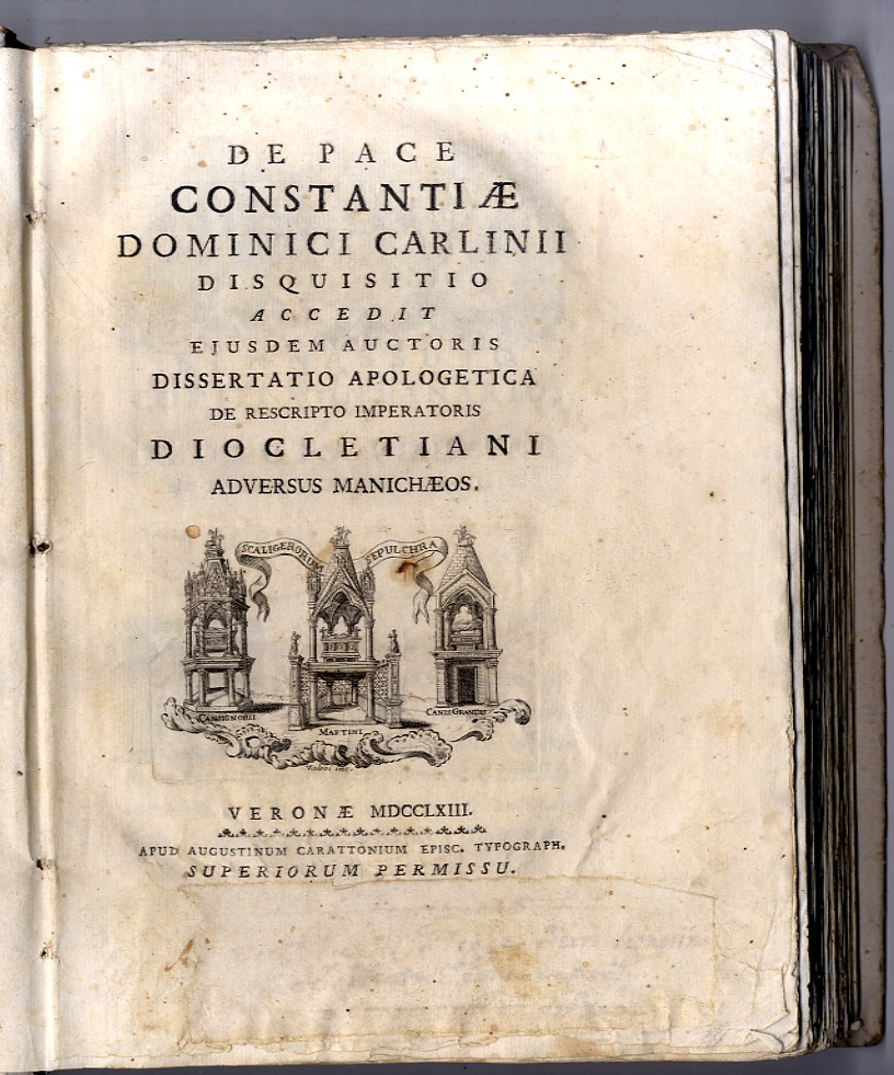 De pace Constantiae Dominici Carlinii disquisitio, accedit eiusdem auctoris dissertatio …