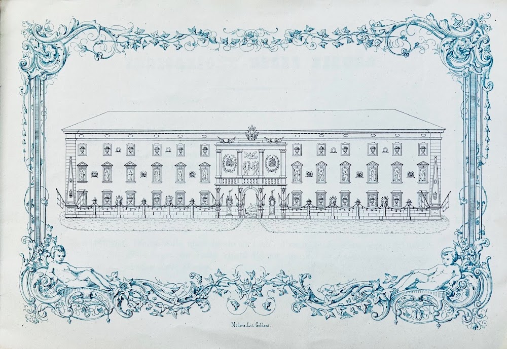 Decorazione e trasparenti nella facciata del R. Palazzo di Finanza&amp;nbsp;