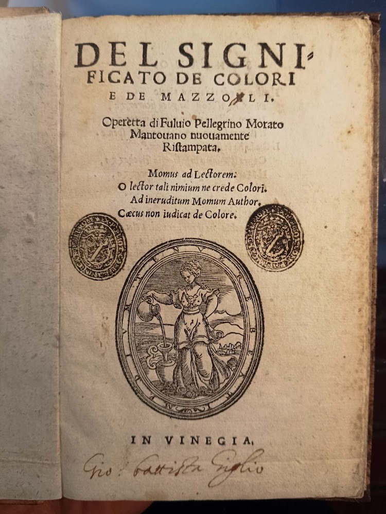 Del significato de colori e de mazzolli.