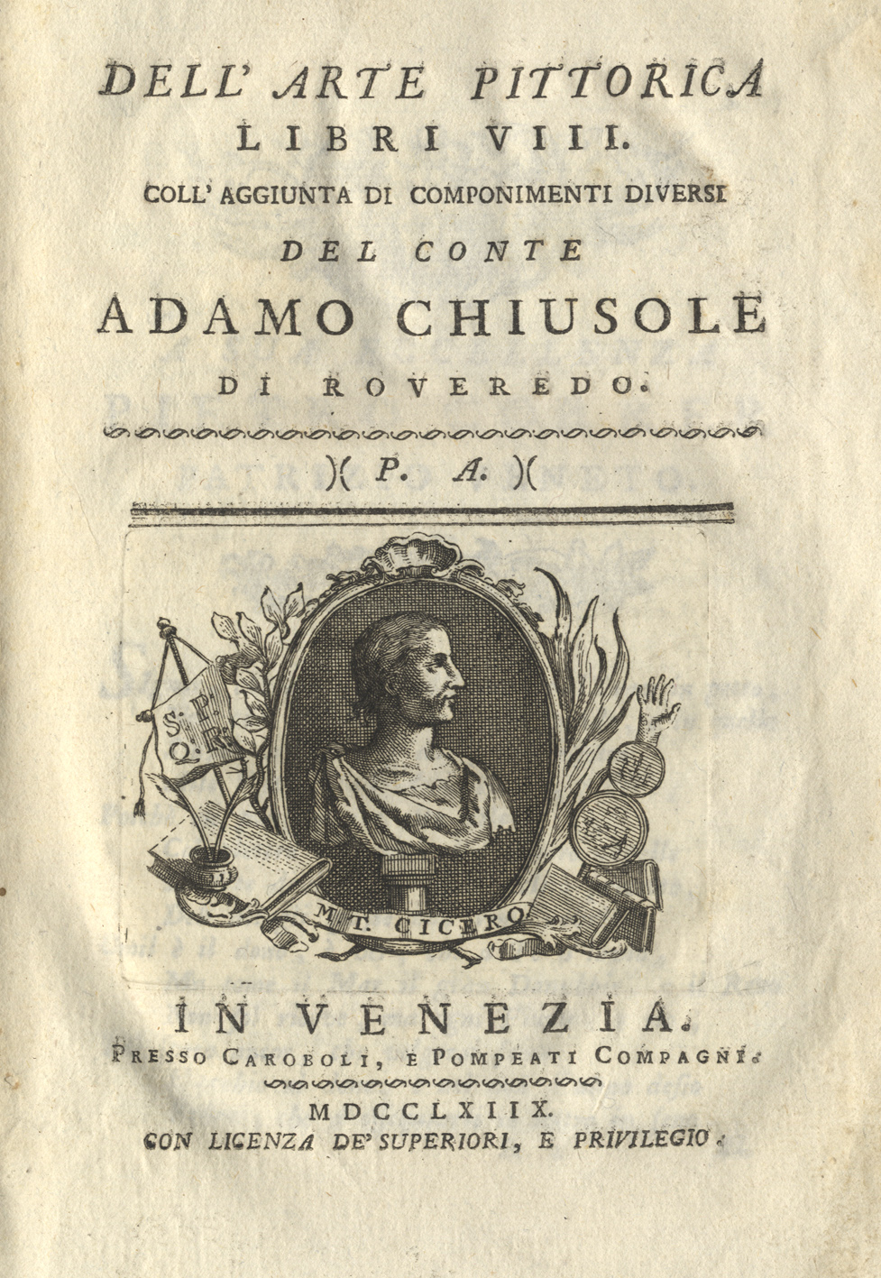 Dell'arte pittorica libri VIII. Coll'aggiunta di componimenti diversi.