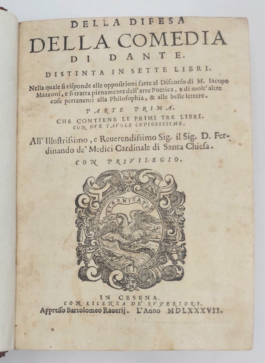 Della difesa della Comedia di Dante. Distinta in sette libri, …