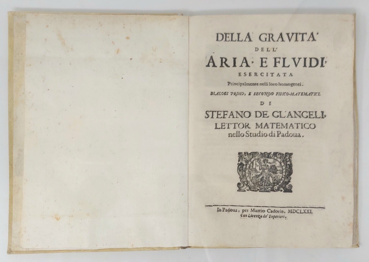 Della gravit&amp;agrave; dell'aria e fluidi esercitata principalmente nelli lor homogenei. …