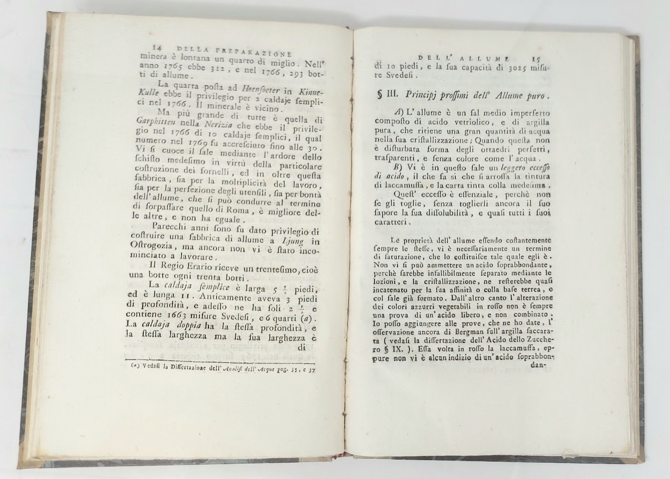 Della preparazione dell'allume. Dissertazione.