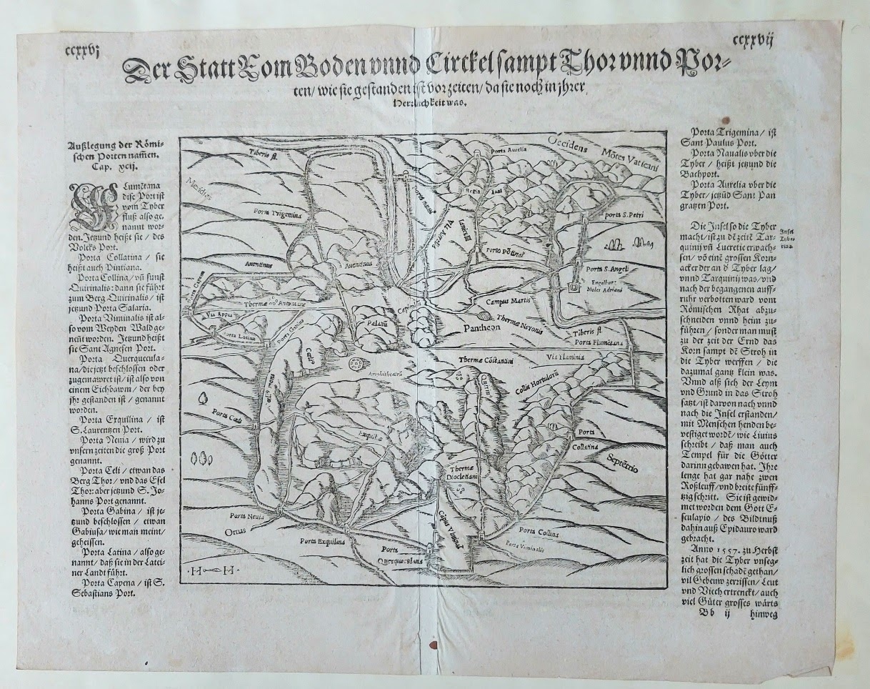 Der statt Room boden und cirkel sampt der mauren und …