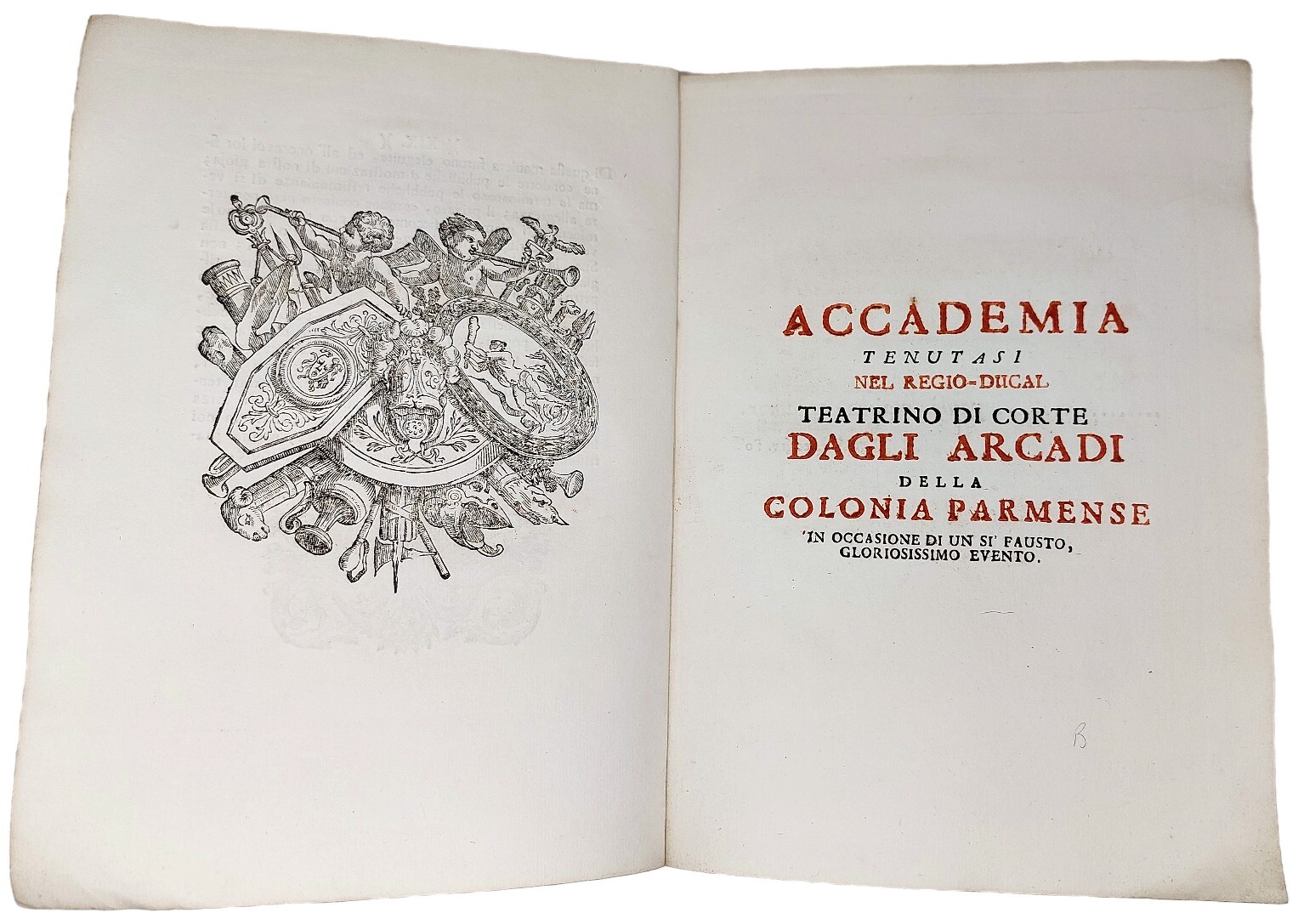 Dimostrazioni di giubilo fatte dalla citt&amp;agrave; di Parma&amp;nbsp;Per lo mezzo …
