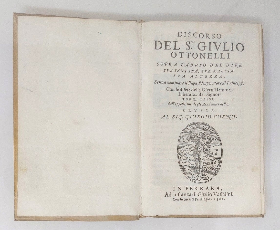 Discorso sopra l'abuso del dire Sua Santit&amp;agrave;, Sua Maest&amp;agrave;, Sua …