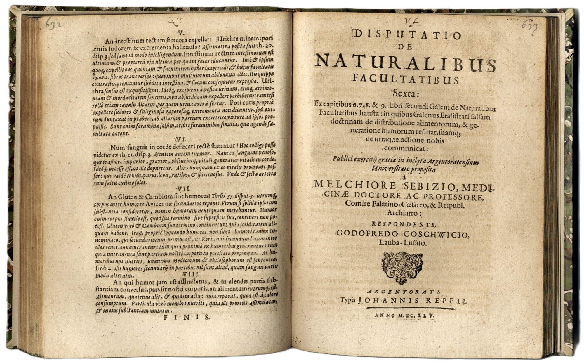 Disputatio de naturalibus facultatibus Prima (-Octava &amp;amp; ultima) continens trium …