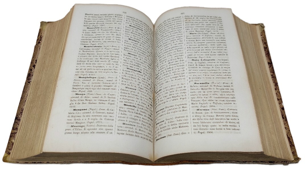 Dizionario Topografico dei Comuni compresi entro i confini naturali dell'Italia.