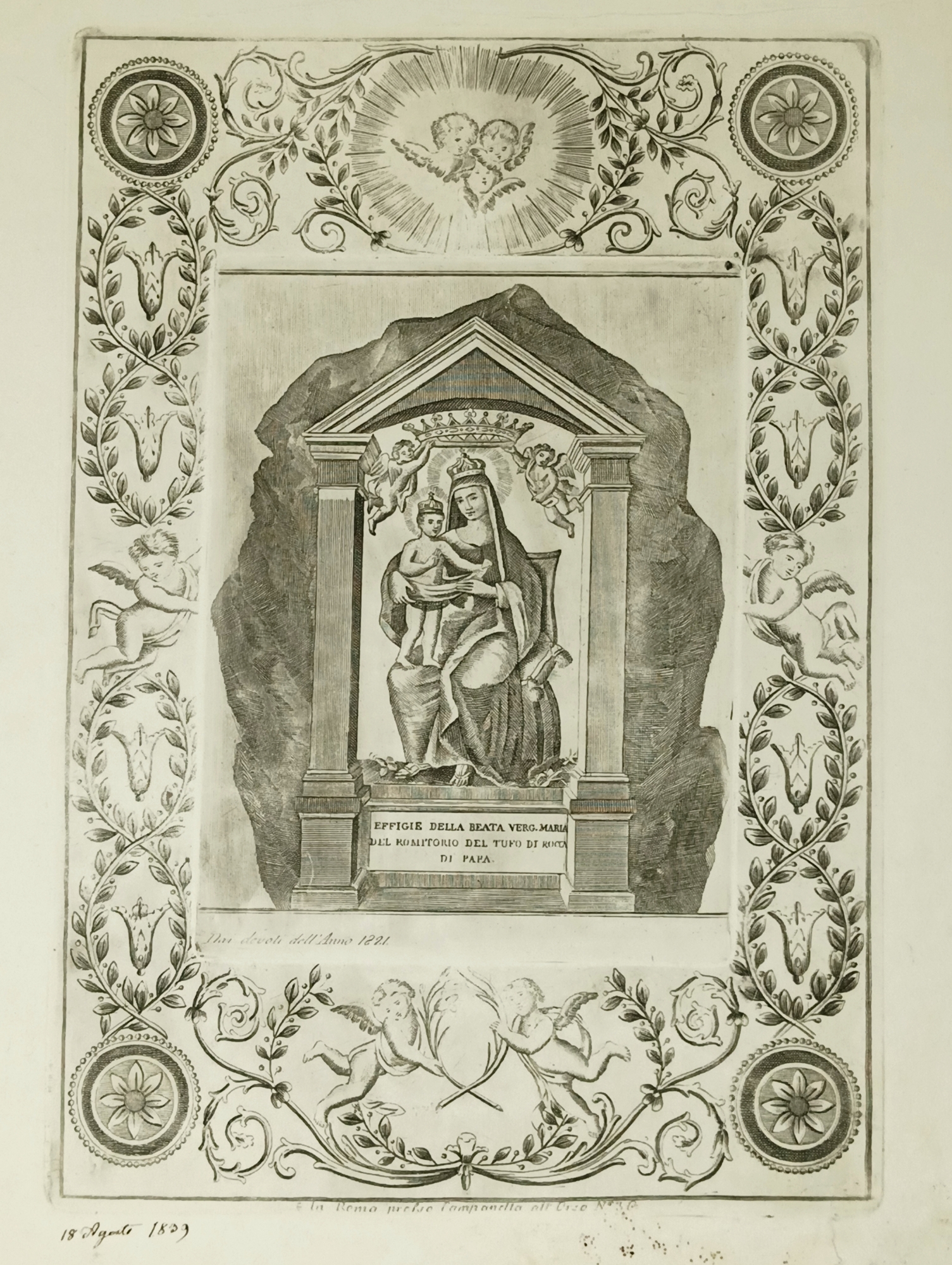 Effige della Betata Verg. Maria del Romitorio del tufo di …