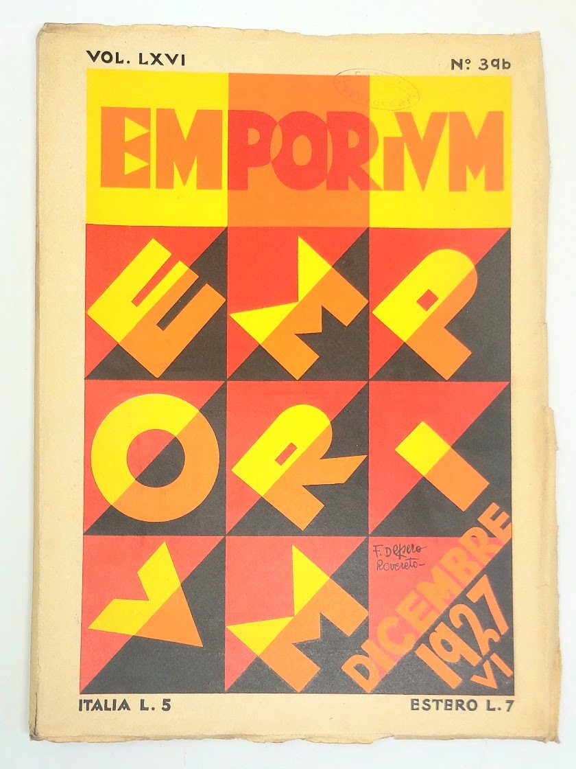 Emporium. Dicembre 1927, Vol LXVI n. 396.