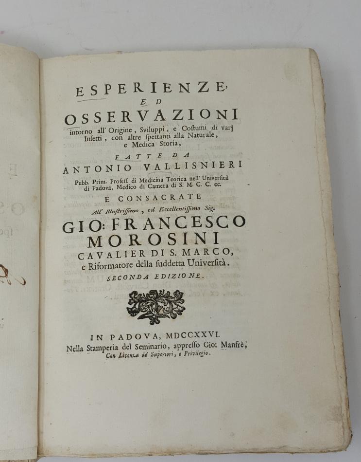 Esperienze ed Osservazioni intorno all'origine, sviluppi, e costumi di varj …