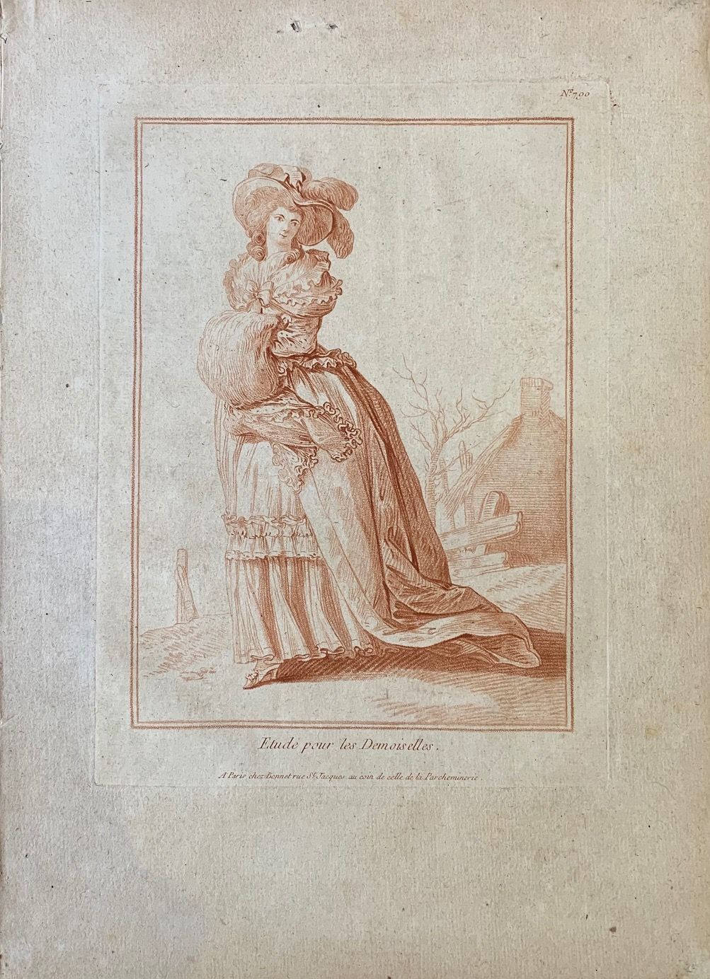 Etude pour les Demoiselles, n. 790: fanciulla con manicotto di …