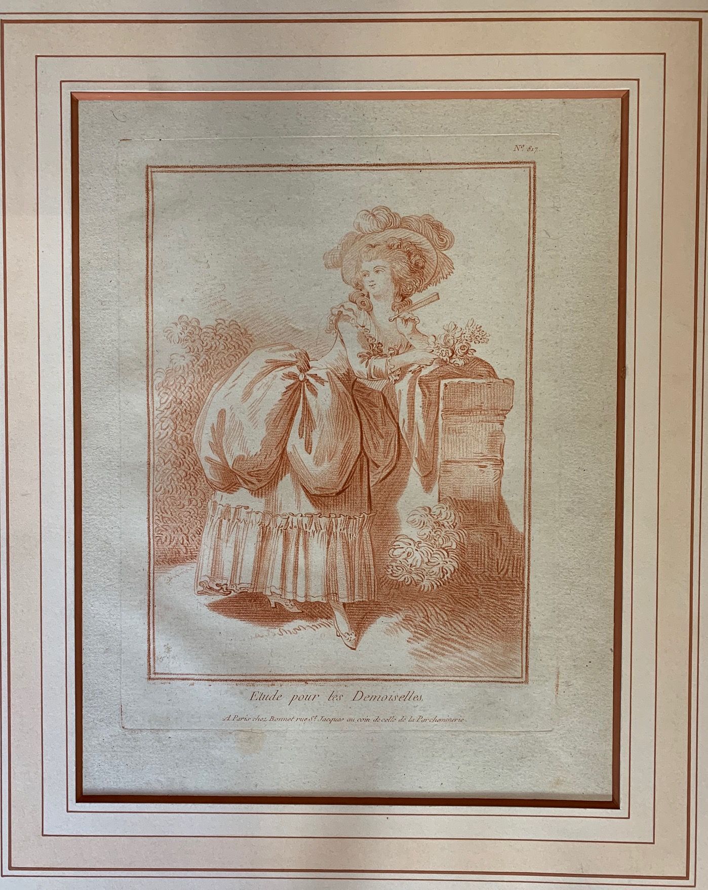 Etude pour les Demoiselles, n. 817. Fanciulla con ventaglio e …