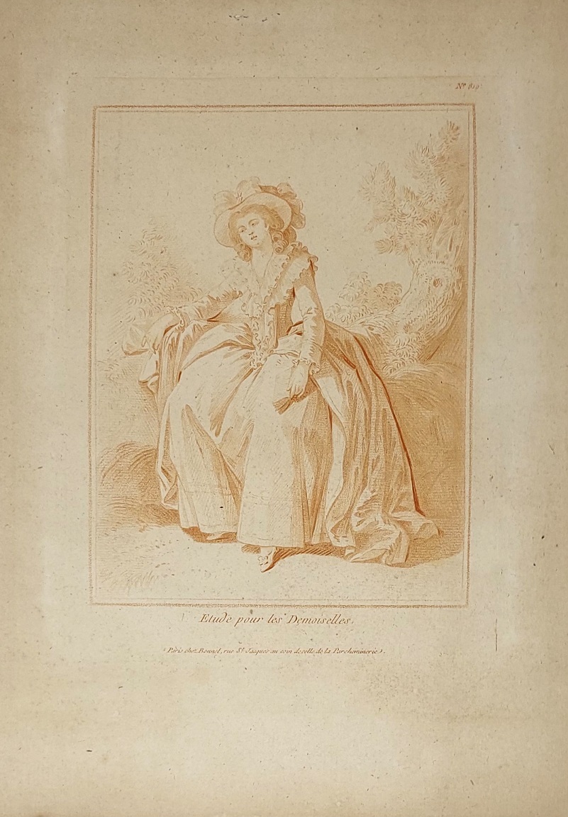 Etude pour les Demoiselles, n.819: fanciulla seduta con libro