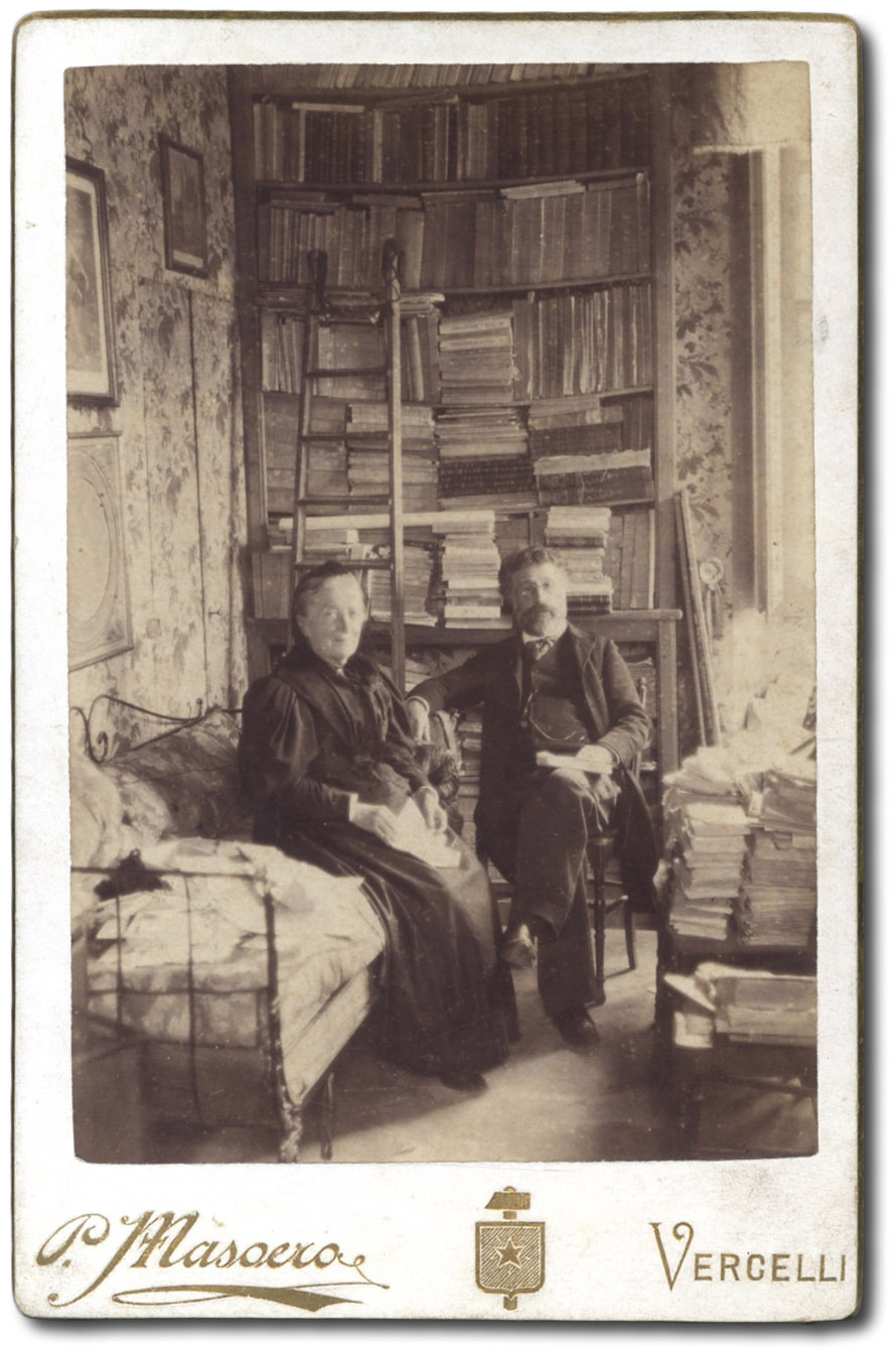 Faldella con la madre.