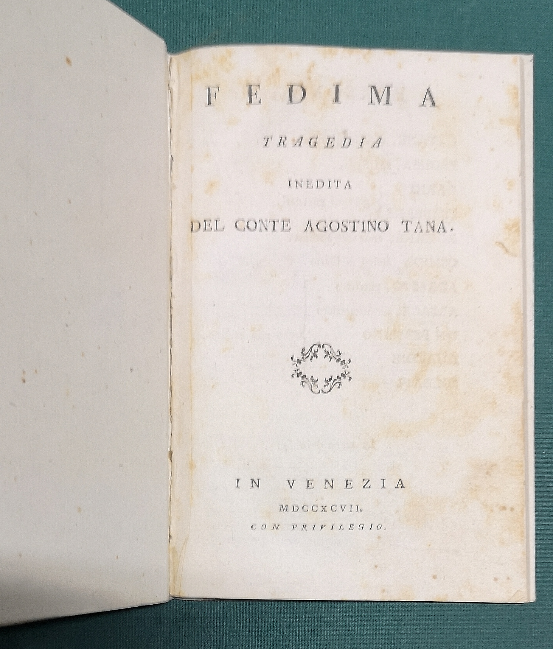 Fedimia, tragedia inedita.