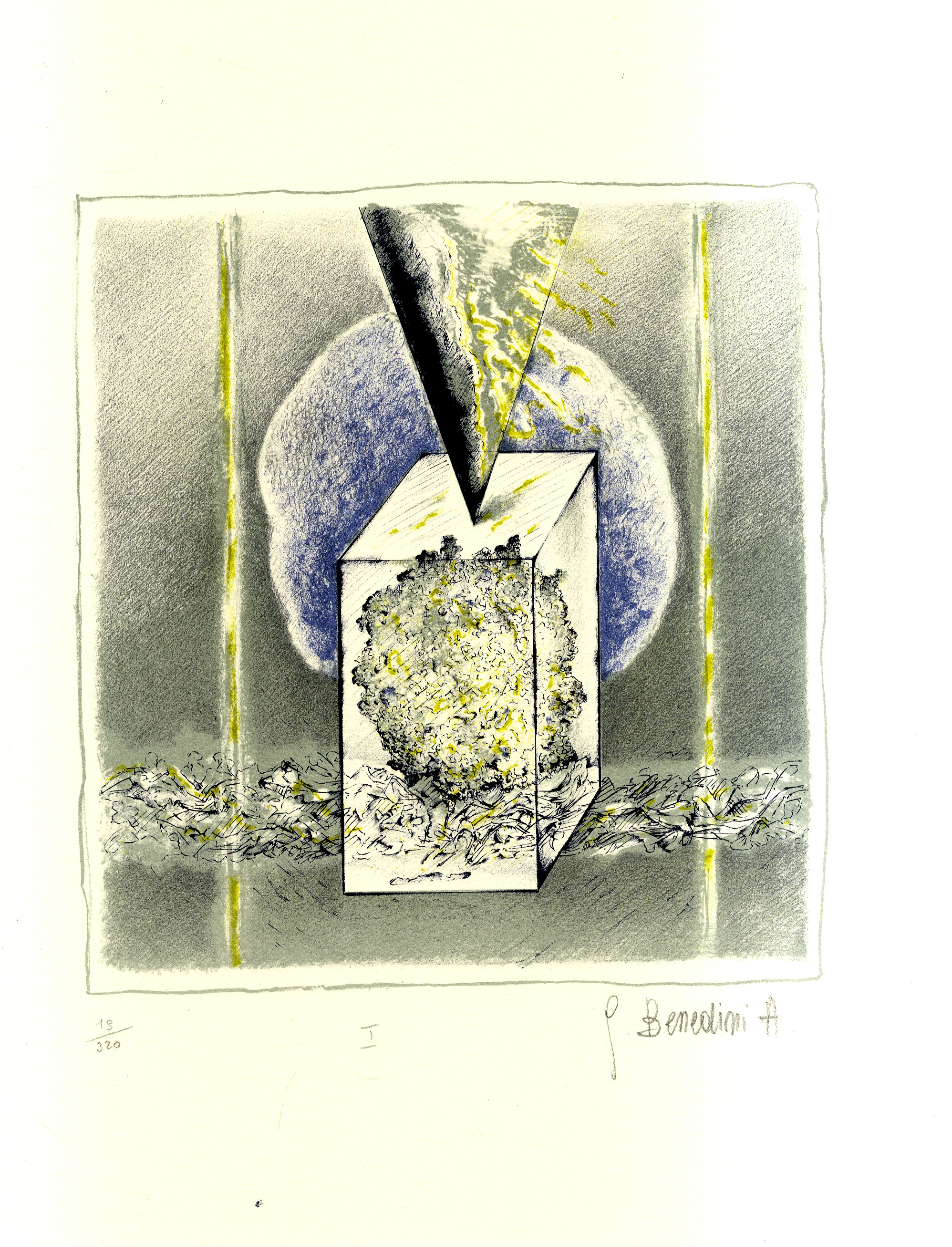 Fiori cosmici. 5 litografie originali a colori.