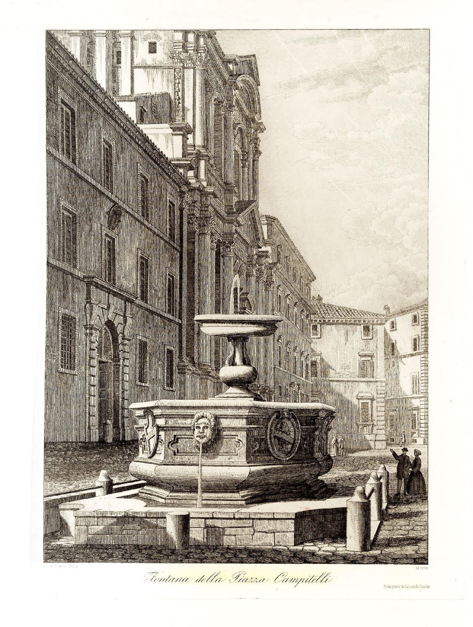 Fontana della piazza Campitelli.