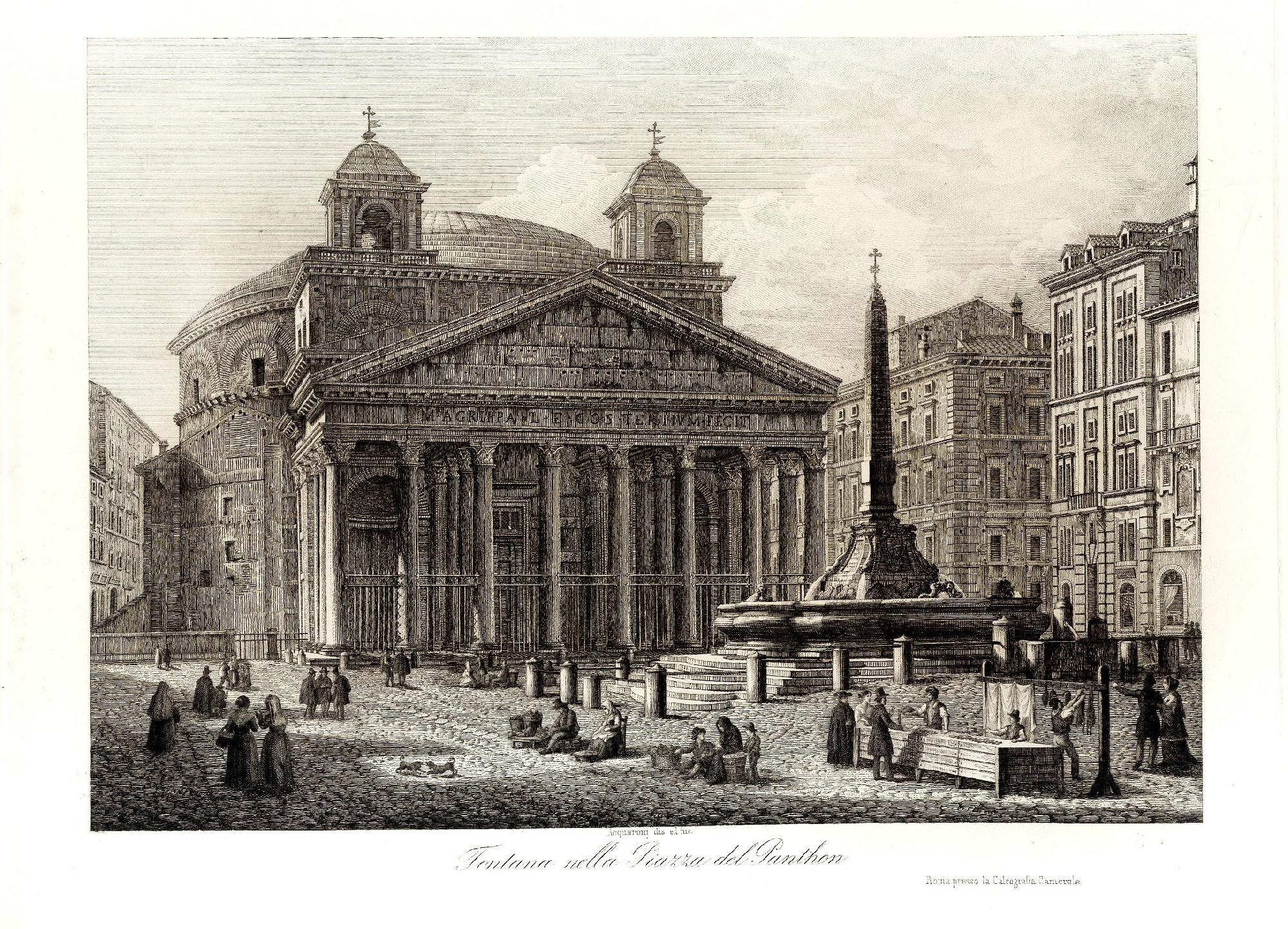 Fontana nella Piazza del Pantheon.