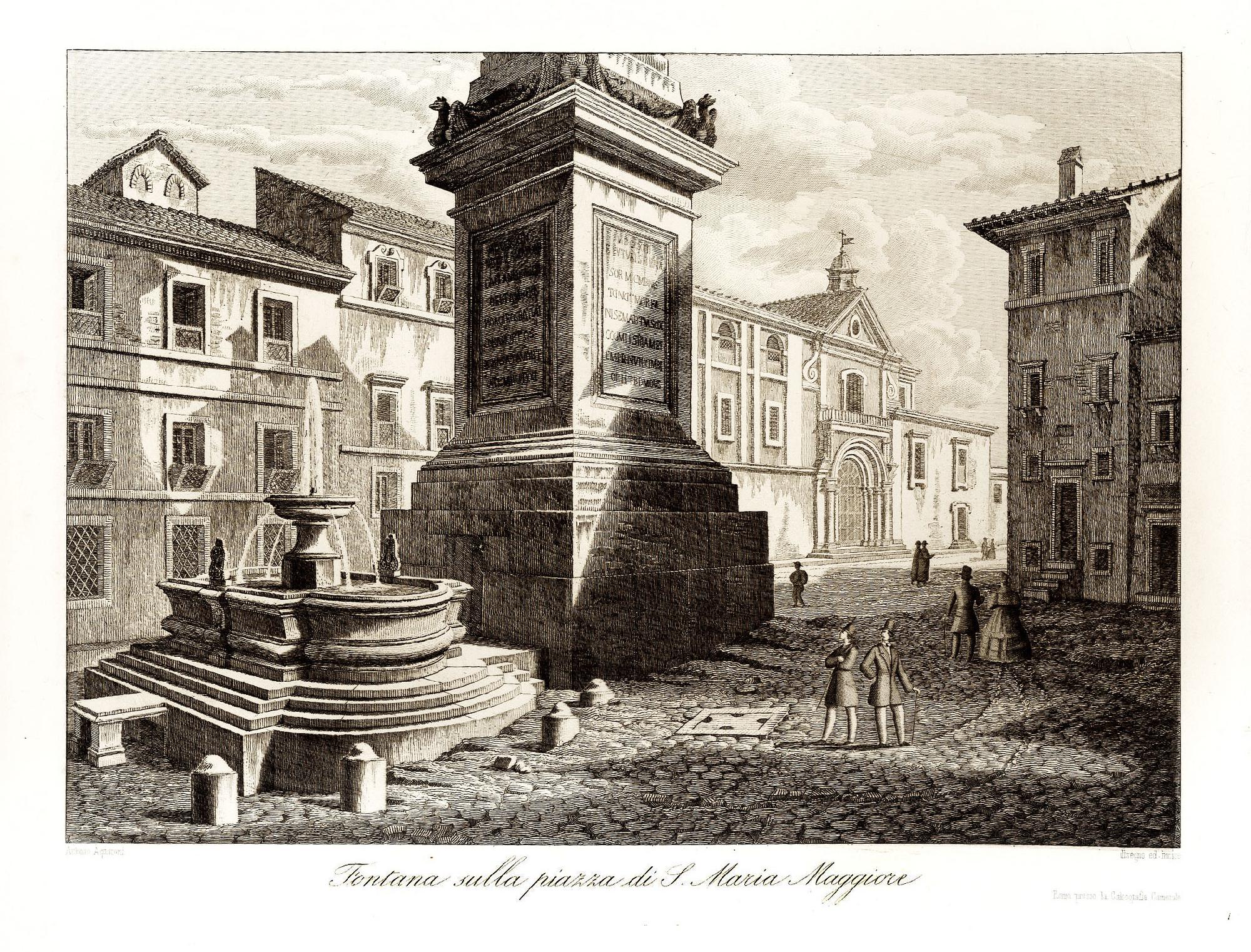 Fontana sulla Piazza di S. Maria Maggiore.