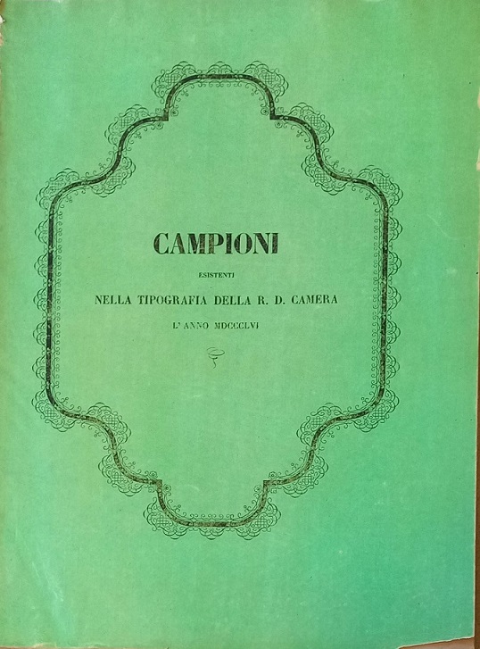 FREGI E VIGNETTE della R. Tipografia Camerale