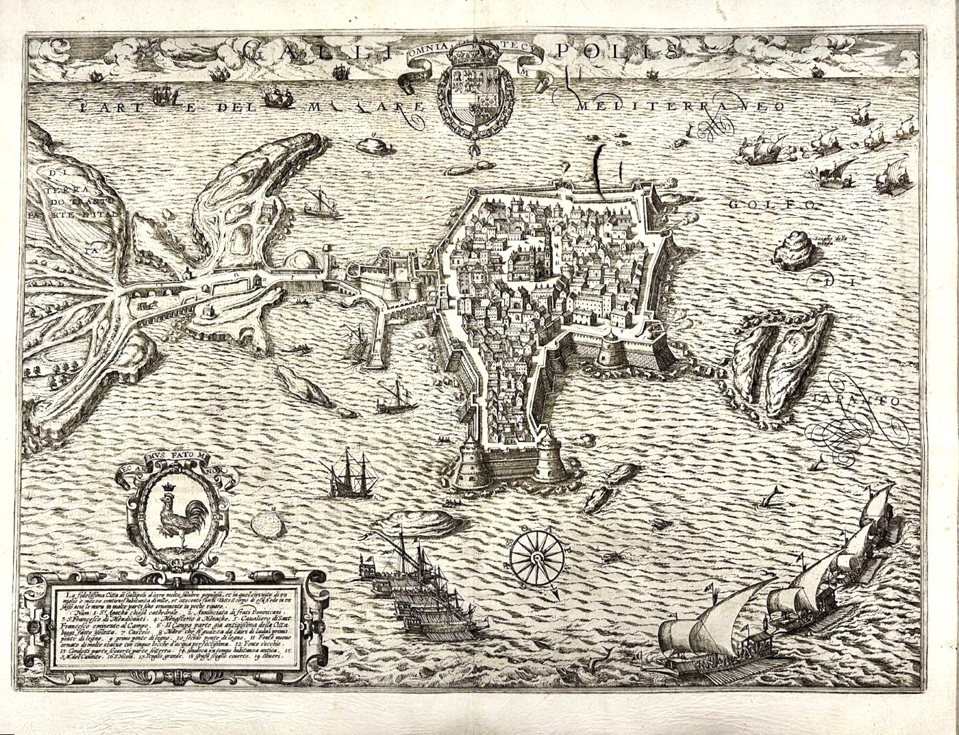Galli Polis / La fidelissima Citta di Gallipoli d'aere molto …