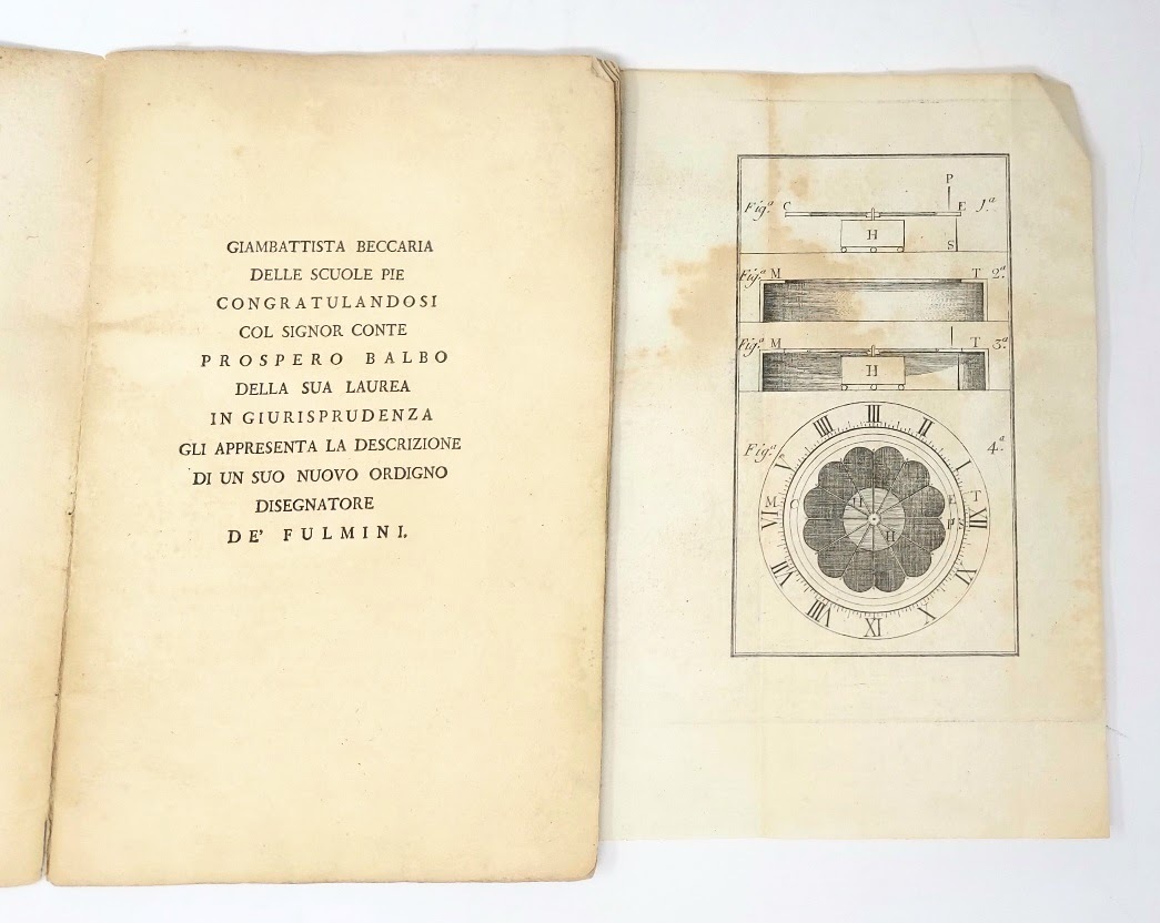 Giambattista Beccaria delle Scuole Pie congratulandosi col signor conte Prospero …