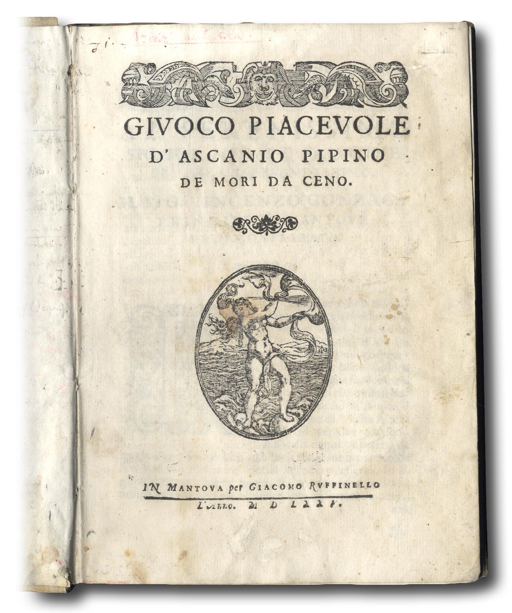 Giuoco Piacevole. D'Ascanio Pipino De Mori da Ceno