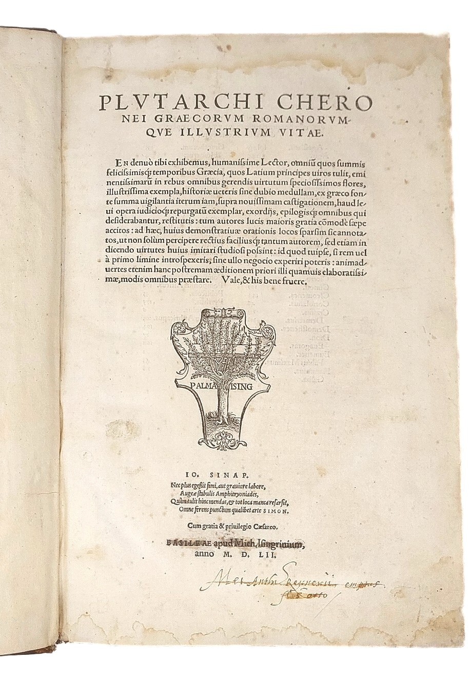 Graecorum Romanorumque illustrium vitae.