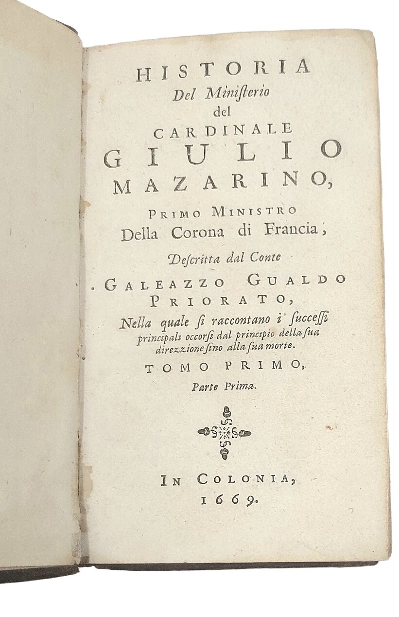 Historia del ministerio del cardinale Giulio Mazarino,