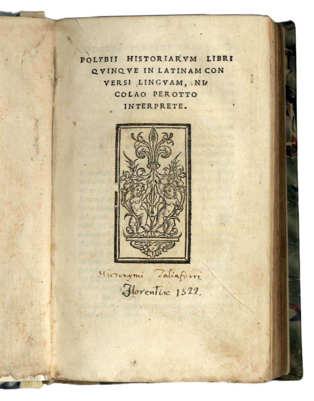 Historiarum libri quinque in latinam conversi linguam... Nicolao Perotto interprete.&amp;nbsp;