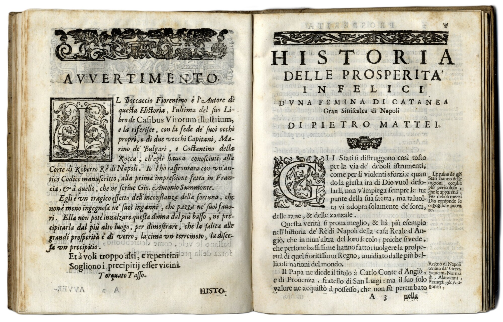 Historie delle prosperit&amp;agrave; infelici di Elio Seiano, e d'una femina …