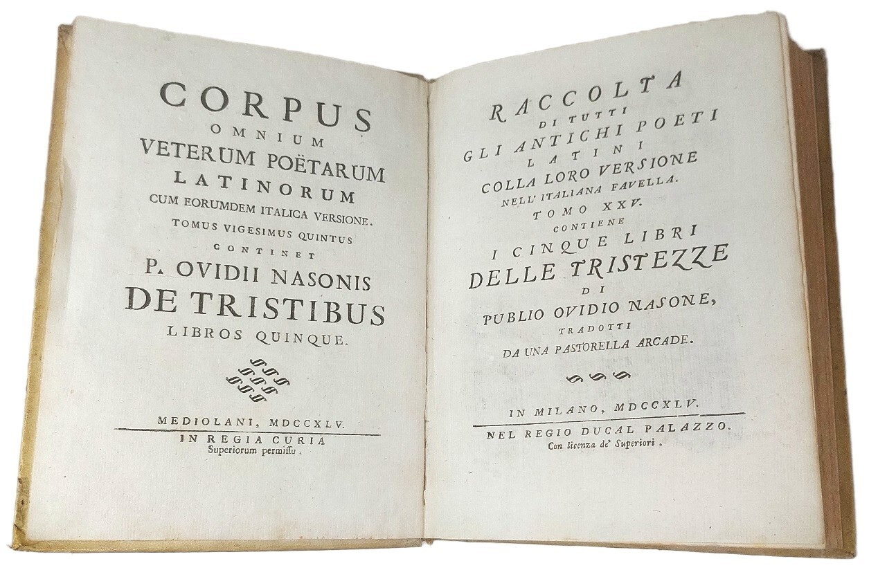 I cinque libri delle tristezze, tradotti da una Pastorella Arcade …