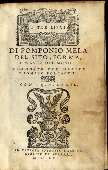 I tre libri del sito, forma, e misura del mondo. …