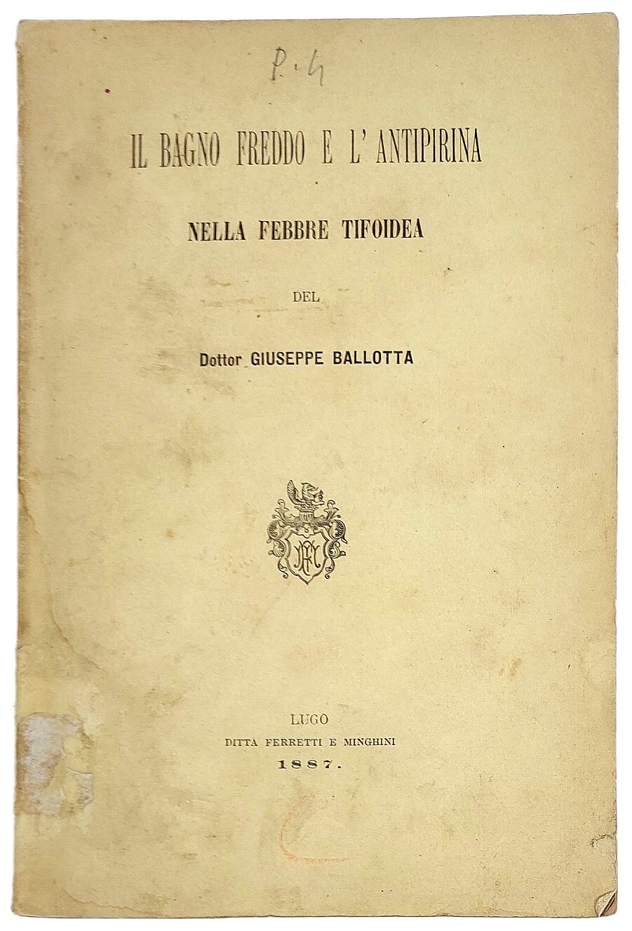 Il bagno freddo e l'antipirina nella febbre tifoidea