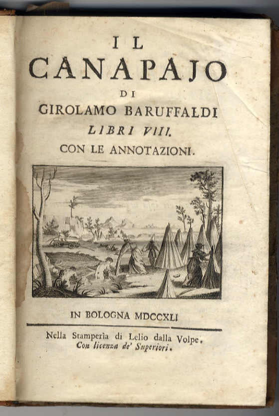 Il canapajo libri VIII con le annotazioni.&amp;nbsp;