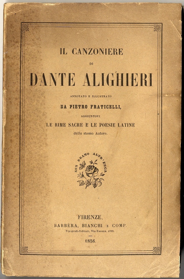 Il Canzoniere, annotato e illustrato da Pietro Fraticelli,&amp;nbsp;aggiuntovi le Rime …