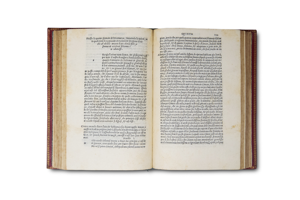 Il Decamerone nuovamente corretto et con diligentia stampato. MDXXVII.