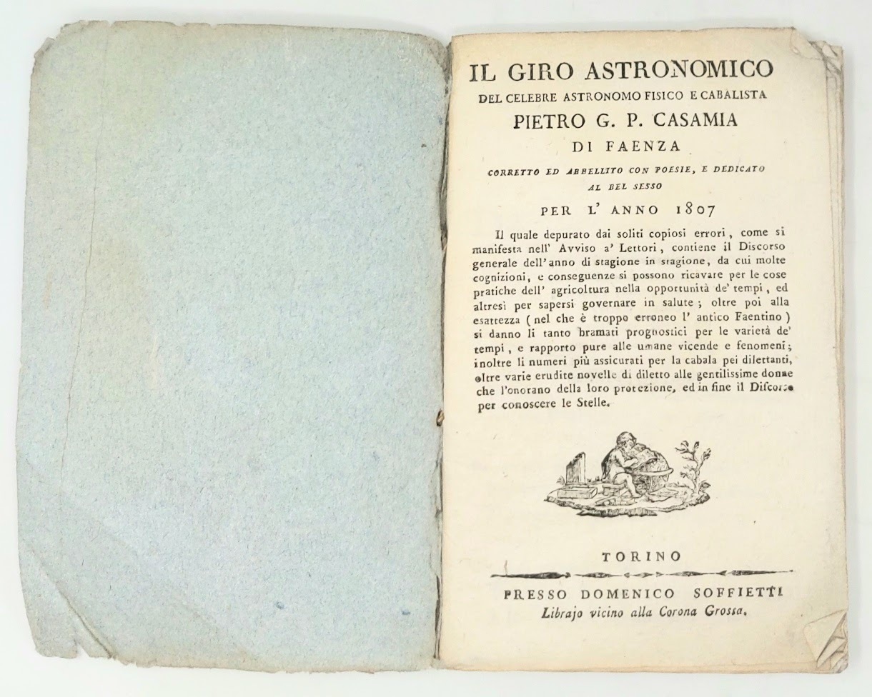 Il giro astronomico del celebre astronomo fisico e cabalista Pietro …