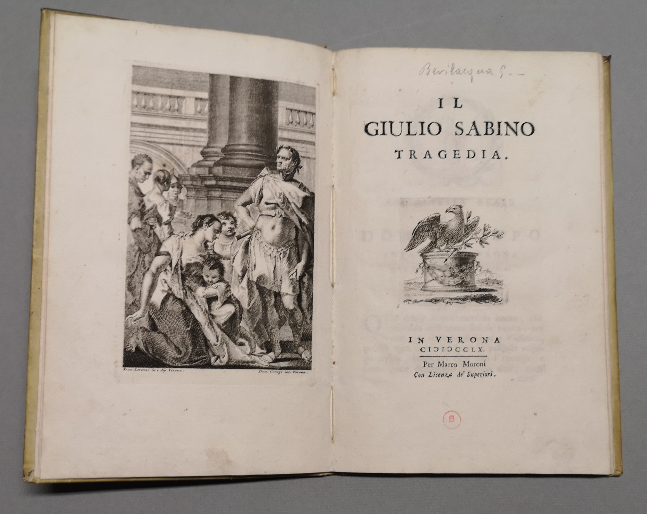 Il Giulio Sabino. Tragedia.