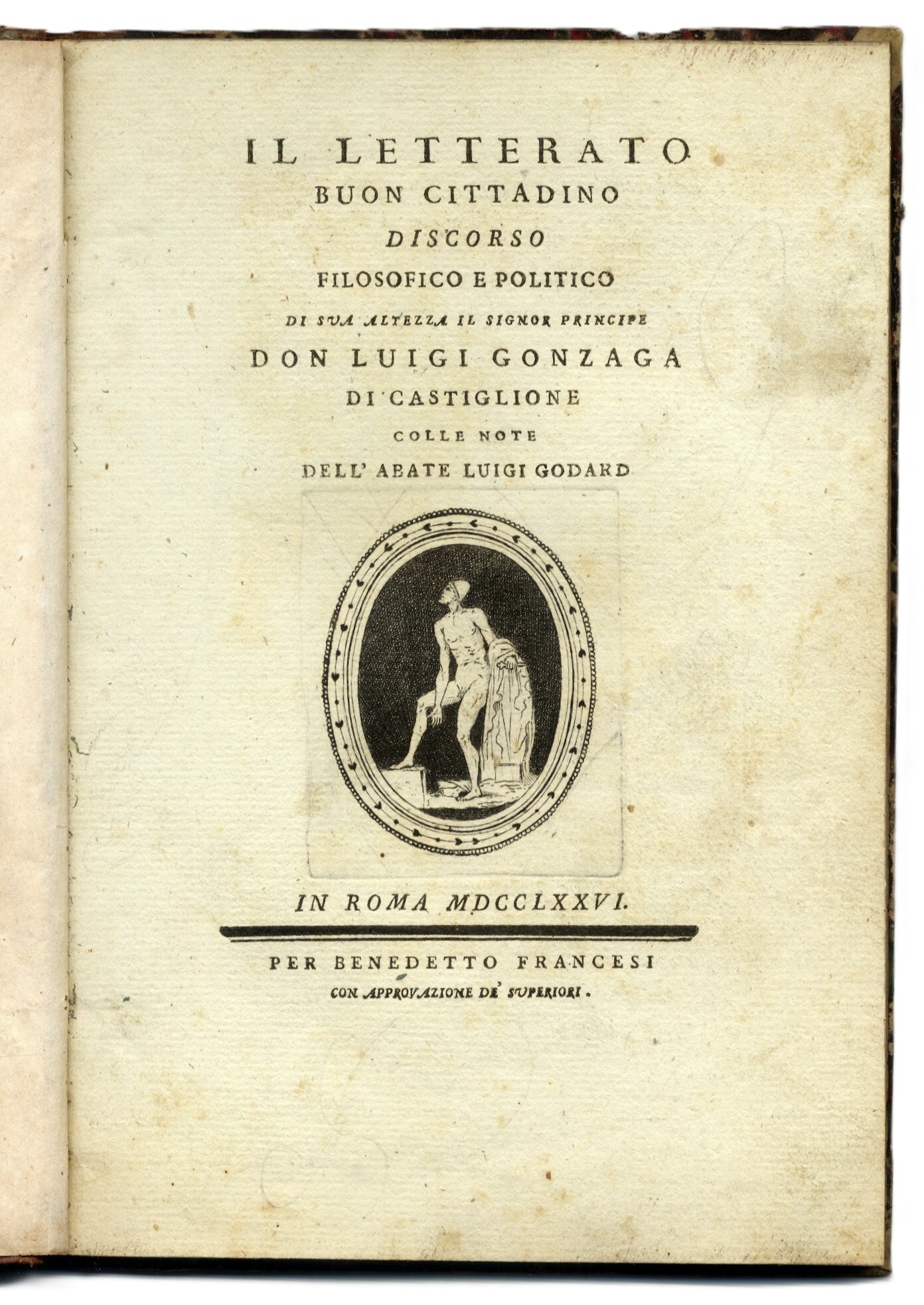 Il letterato buon cittadino discorso filosofico e politico di sua …